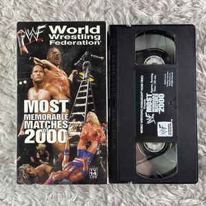 WWF Wrestling Most Memorable Matches 2000 VHS Tape Rock Triple H WWE Wrestling